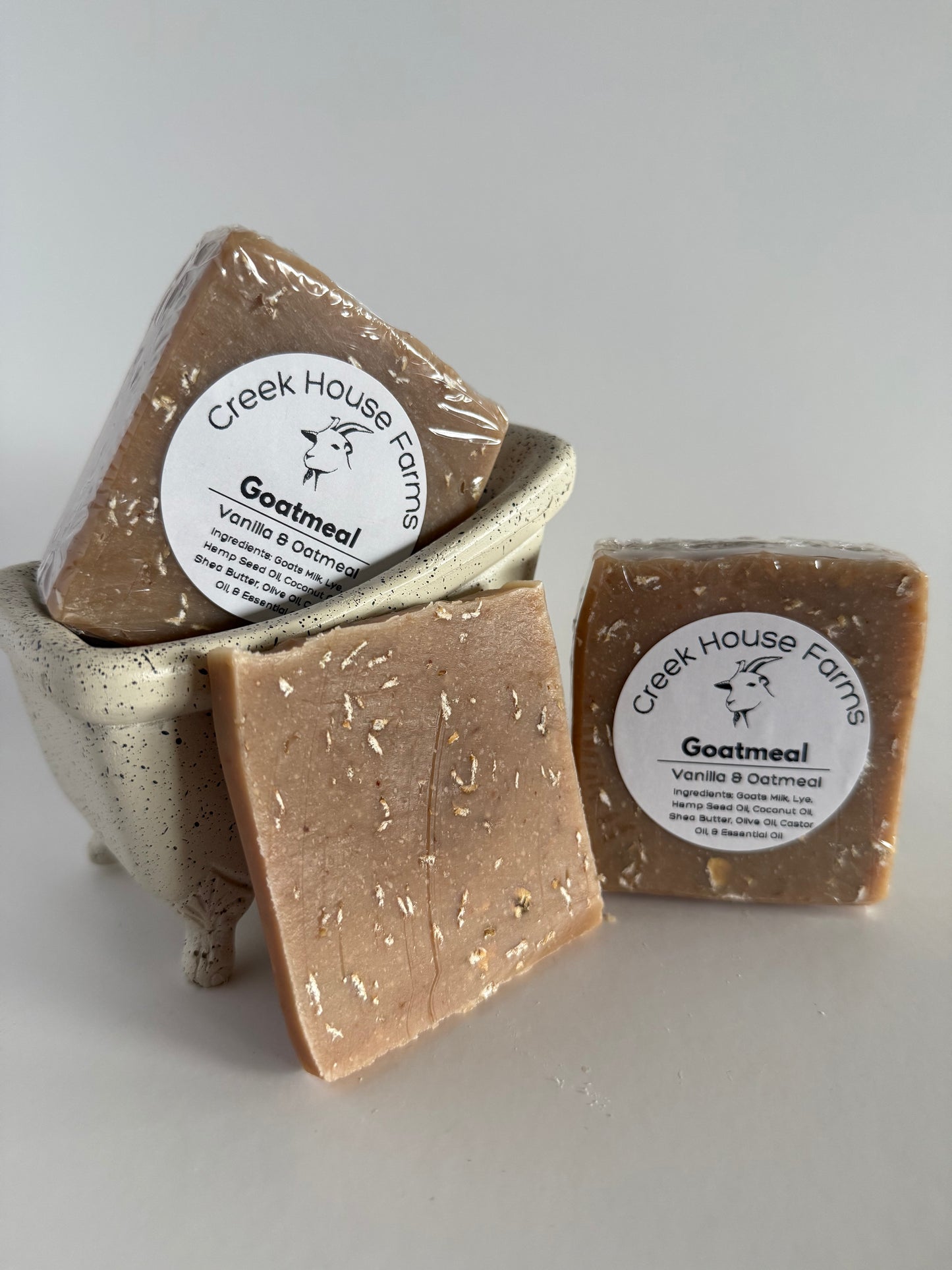 Oatmeal Vanilla Goats Milk Soap